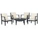 Anaheim 5 Pc Coffee Set in Dark Slate Grey/Beige - Safavieh PAT6718K