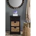 Carrie Side Storage Side Table in Brown - Safavieh AMH5700F