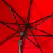 Elegant Valance 9Ft Auto Tilt Umbrella in Red/White - Safavieh PAT8006D