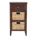 Everly Drawer Side Table in Cherry - Safavieh AMH5743C