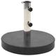 vidaXL Socle de parasol Granite 28,5 kg Rond Noir