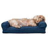 Quilted Pillow Sofa Dog Bed, 20" L x 15" W, Navy, Small, Blue