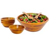 Bay Isle Home™ Saoirse 7 Piece Salad Bowl Set Wood in Brown | Large | Wayfair 6AA7500D1CF74960967AB756CB5268FF