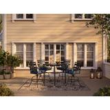 Charlton Home® Gehlert Square 4 - Person 33" Long Bar Height Outdoor Dining Set Metal in Black | 33 W x 33 D in | Wayfair