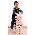 PLAYBERG 60 Block Giant Hardwood Tower Stacking Game Wood in Brown | 1 H x 8.25 W x 1.5 D in | Wayfair QI003464