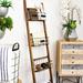 Gracie Oaks Wooden 5.5 ft Blanket Ladder Wood/Solid Wood in Brown | 63 H x 15 W x 4 D in | Wayfair 780D496E6551446889EE6F0D8711A71F