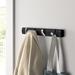 Symple Stuff Bathild Wall Mounted Coat Rack Wood/Metal in Black | 1.85 H x 14.5 W x 1.14 D in | Wayfair 2E6080909002403B99F149B44B6409CD