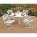 Saoirse 5 Piece Dining Outdoor Table Set Metal Laurel Foundry Modern Farmhouse® | 29 H x 42 W x 42 D in | Wayfair ASTG2100 27982116