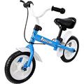 Spielwerk® Children's Balance Bike 2-5 Yrs | Lightweight Learning Training Bicycle | 10' Solid PU Tyres | Caliper Brake Rubber Grips | Height-Adjustable Saddle | Raceline Blue