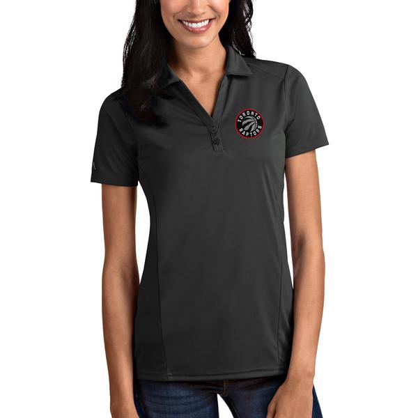 womens-antigua-charcoal-toronto-raptors-tribute-polo/