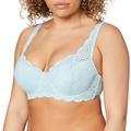 Triumph Women's Amourette 300 W X Demi Bra Turquoise (Sterling Blue 3683) 34C (size: 75C)