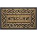 Winston Porter Hephaestus Coco Scrolls 30 in. x 18 in. Non-Slip Outdoor Door Mat Rubber in Brown | Wayfair 51C80E9174BE470B91DFE82C2CF41048