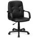 Symple Stuff Leola Mid-Back Swivel Task Chair Upholstered in Black | 40 H x 24 W x 23.5 D in | Wayfair 09189F8EA42D4A0DA8EE021C45999F63