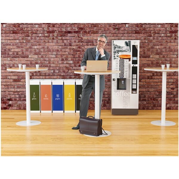 meet Stehtisch Ø 60 cm braun, 60x110x60 cm