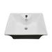 The Renovators Supply Inc. Vitreous China Square Vessel Bathroom Sink & Overflow | 7 H x 19.25 W x 14.87 D in | Wayfair 10815