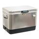 Rio Brands 54 Qt. Gear Stainless Steel Cooler in Black | 16.5 H x 22.75 W x 15.5 D in | Wayfair TC54SS-1