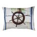 Tucker Murphy Pet™ Catalano Boat Wheel Outdoor Dog Pillow Polyester in Brown/White | 14 H x 42.5 W x 32.5 D in | Wayfair