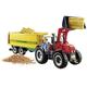 Playmobil 70131 Country Tractor with Feed Trailer, Suitable for Children Ages 4+