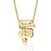 Women's Alex Woo San Francisco Giants 16" Little Logo 14k Yellow Gold Necklace