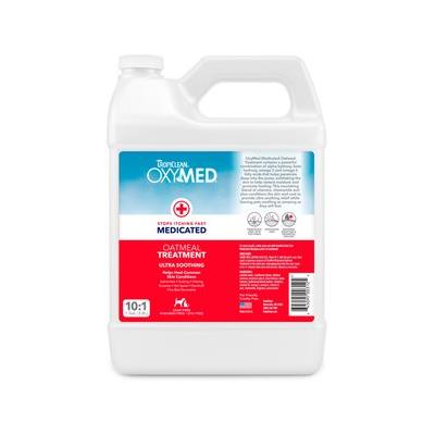 TropiClean OxyMed Medicated Oatmeal Dog & Cat Treatment Rinse, 1-gal bottle