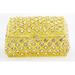 House of Hampton® Jewelry Box Metal in Yellow | 1.5 H x 3.5 W x 2.75 D in | Wayfair 963672787AB643A2B515C1CFA028DADB