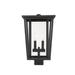 Lark Manor™ Amreet 2-Light 19.75" H Hardwired Lantern Head Metal in Black | 19.75 H x 11.25 W x 11.25 D in | Wayfair