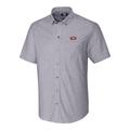 Men's Cutter & Buck Charcoal San Francisco 49ers Stretch Oxford Short Sleeve Woven Button Down Shirt