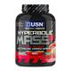 USN Hyperbolic Mass Strawberry 2kg: High Calorie Mass Gainer Protein Powder for Fast Muscle Mass—Weight Gainer, With Added Creatine and Vitamins