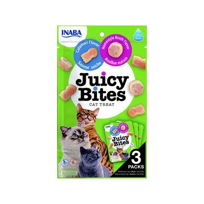 Inaba Juicy Bites Homestyle Broth & Calamari Soft & Chewy Cat Treats, 0.4-oz pouch, 3 count