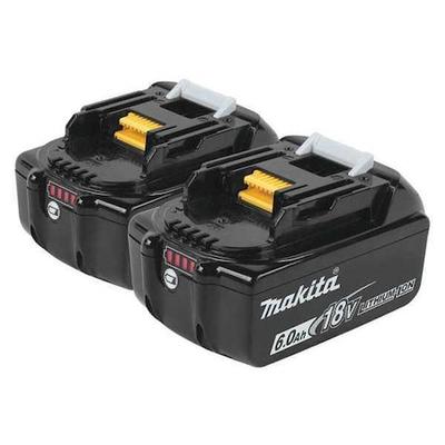 MAKITA BL1860B-2 18V LXT 6.0Ah Battery, 2/pk
