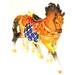 Ciel Collectables Horse w/ Saddle Trinket Box Metal/Wire in Brown/Orange/Pink | 3 H x 4 W x 1 D in | Wayfair 1013592B
