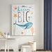 Harriet Bee 'Whale Tale I' Textual Art on Wrapped Canvas in Black/Blue/Orange | 24 H x 18 W x 2 D in | Wayfair 2BFBD9F828B64EFEB008D84949D6FCFF