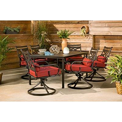 Hanover MCLRDN7PCSQSW6-CHL, Red Outdoor Furniture