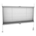 Tropik home Grey Pleated Blinds 18 Width Sizes, Easy Fit Install Plisse Conservatory Blinds 200cm Drop, 95cm Wide