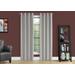 "Curtain Panel / 2Pcs Set / 54""W X 84""L / 100% Blackout / Grommet / Living Room / Bedroom / Kitchen / Thermal Insulation / Polyester / Grey / Contemporary / Modern - Monarch Specialties I 9835"