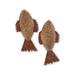 Playful by Nature Pounce & Play Catnip Fish Cat Toys, Pack of 2, One Size Fits All, Brown