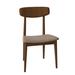 Corrigan Studio® Tylor Side Chair Wood/Upholstered in Brown | 33 H x 19.75 W x 18 D in | Wayfair EFBE9483495649B29A18FA5430761E15