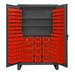 Durham Manufacturing 78" H x 48" W x 24" D Lockable Cabinet in Red | 78 H x 48 W x 24 D in | Wayfair HDC48-134-3S1795