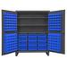 Durham Manufacturing 78" H x 60" W x 24" D Lockable Cabinet in Blue | 78 H x 60 W x 24 D in | Wayfair HDC60-156-3S5295