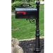 Addresses of Distinction Avenues Aluminum Post Mounted Mailbox w/ Personalized Address Plate Aluminum in Gray | 6.25 H x 8.75 W x 18.75 D in | Wayfair