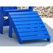 Frog Furnishings Seaside Adirondack Chair w/ Ottoman Plastic/Resin in Blue | 39 H x 31 W x 31 D in | Wayfair