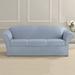 Sure Fit Ultimate Heavyweight Stretch Suede Box Cushion Sofa Slipcover Polyester in Gray | 40 H x 96 W in | Wayfair 179327270Z449SFSF3C