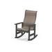 Telescope Casual Leeward MGP Sling Supreme Rocking Outdoor Chair Plastic/Resin/Sling in Gray | 44 H x 29 W x 31 D in | Wayfair 955T94801