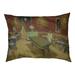 Tucker Murphy Pet™ Burk The Night Cafe Dog Pillow Polyester/Fleece in Red/Yellow | 14 H x 42 W x 32.5 D in | Wayfair