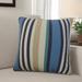 Red Barrel Studio® Wick St Lawrence Striped Pillow Down/Feather/Acrylic in Blue/White/Navy | 26 H x 26 W x 7 D in | Wayfair