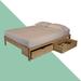 Gracie Oaks Solid Wood Storage Platform Bed Wood/Solid Wood in Brown | 15 H x 15 W x 54 D in | Wayfair D2A28A388E0B43E786AB2F1D7FF96F61