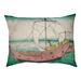 Tucker Murphy Pet™ Burkart the Kazusa Sea Route Dog Pillow Polyester/Fleece in Pink/Gray/Green | 2.5 H x 19.5 D in | Wayfair