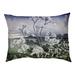 Tucker Murphy Pet™ Burkart Mt. Fuji Through the Cherry Blossoms Dog Pillow in Green/Blue/Indigo | Extra large (52" W x 42" D x 17" H) | Wayfair