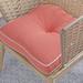 Red Barrel Studio® Imauri Outdoor Seat Cushion Synthetic in Orange/Red/Pink | 6 H x 19.5 W in | Wayfair 7EFB41BB48E54DF495163F4FB8F43750