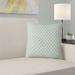 Latitude Run® Avicia Chevrons Indoor/Outdoor Throw Pillow Polyester/Polyfill blend in Green/Blue | 16 H x 16 W x 3 D in | Wayfair